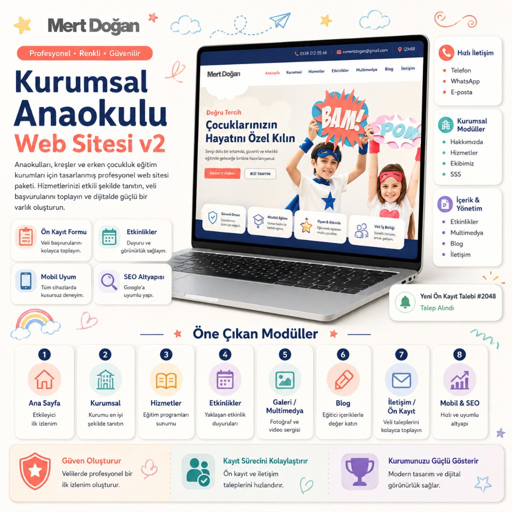 Ana Okulu Web Sitesi v2
