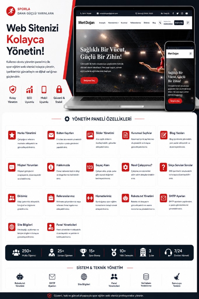 Spor Eğitim Web Sitesi
