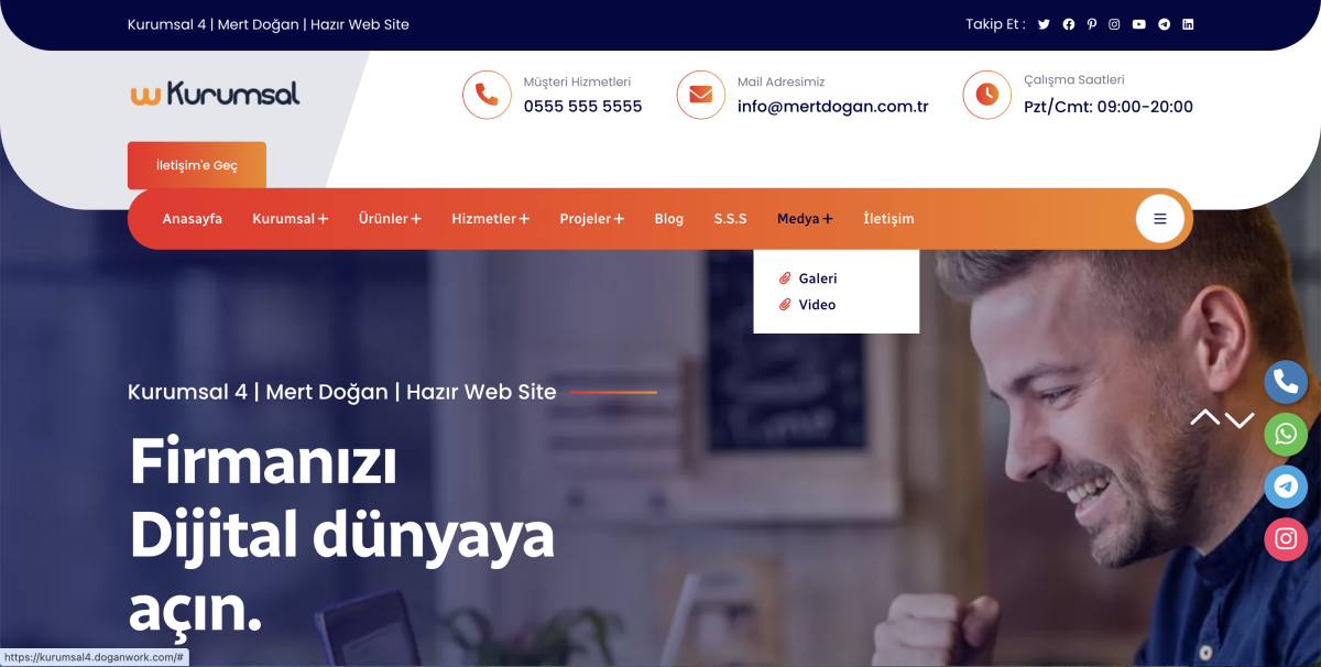 Kurumsal v4: Elit Kurumsal Web Sitesi Yazılımı