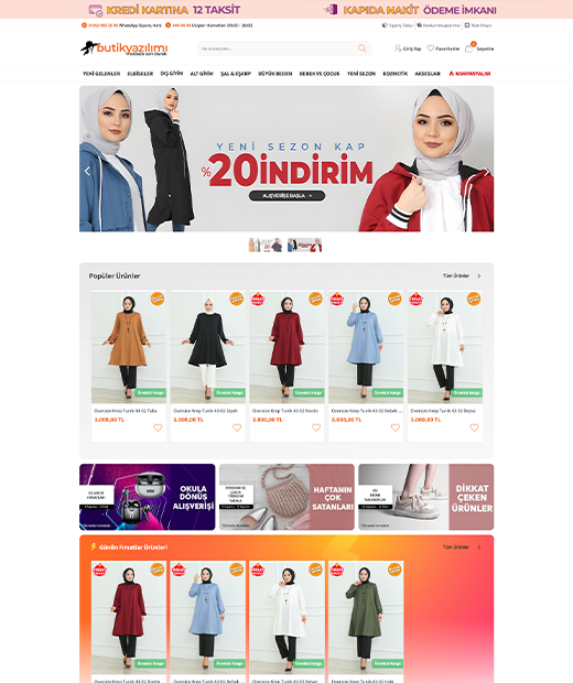 Profesyonel Butik Giyim E-Ticaret Yazılımı (Pazarlama ve Dönüşüm Odaklı) - Ana Görsel