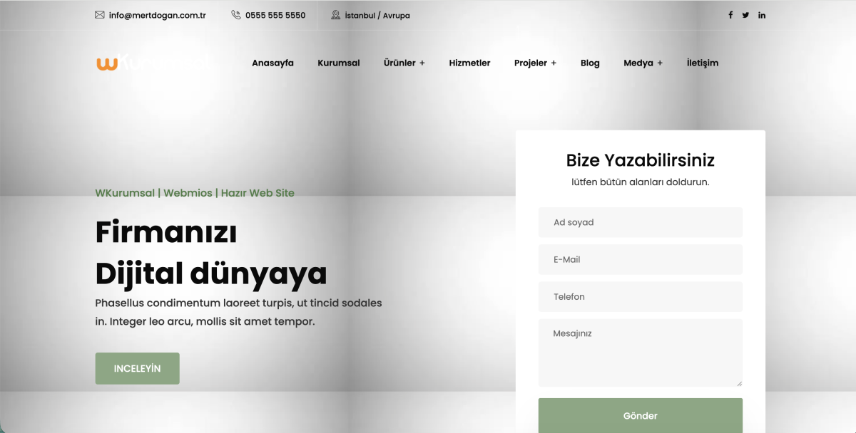 Kurumsal v2: Yeni Nesil Kurumsal Web Sitesi Çözümü
