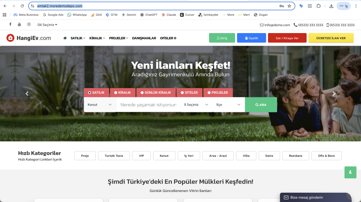 Profesyonel Emlak Portalı Scripti V2: Kendi İlan Sitenizi Kurun